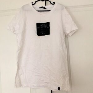 Daniele Alessandrini white logo tee size 14Y
